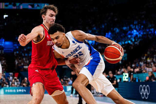 法国击败德国晋级篮球半决赛